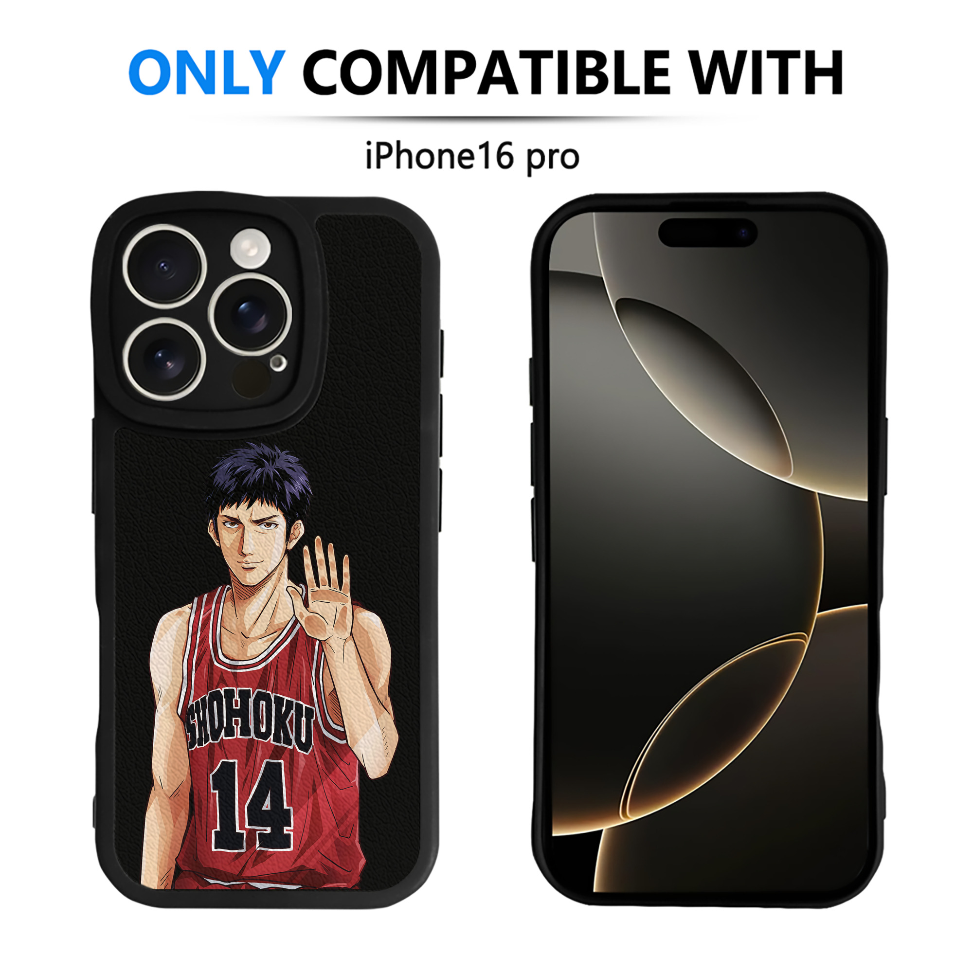 （画像用） SLAM DUNK／スラムダンク 【iPhone 16シリーズ対応】シリコンスマホケース（レザー調） 材質：シリコン